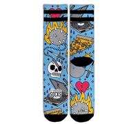 American Socks - Mi-hautes - Chaussettes de sport classiques de la vieille école avec rayures pour la course, le cyclisme, le vélo, le crossfit, le skateboard ou la salle de sport