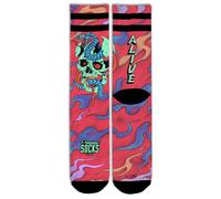 American Socks - Mi-hautes - Chaussettes de sport classiques de la vieille école avec rayures pour la course, le cyclisme, le vélo, le crossfit, le skateboard ou la salle de sport