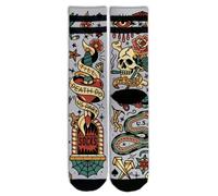 American Socks - Mi-hautes - Chaussettes de sport classiques de la vieille école avec rayures pour la course, le cyclisme, le vélo, le crossfit, le skateboard ou la salle de sport