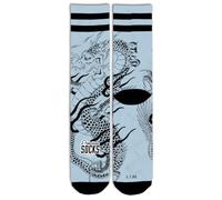 American Socks Ryujin Chaussettes mi-hautes 2 tailles 67 % Coolmax conçues à Barcelone et absorbent l'humidité Unisexe, bleu, S/M