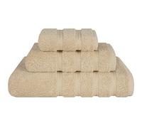 American Soft Linen Ensemble de 3 Serviettes de Cuisine et de Salle de Bain en Coton de qualité supérieure pour Une Douceur et Une Absorption maximales, Couleur Taupe