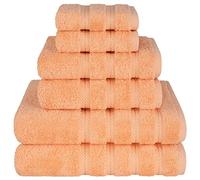 American Soft Linen Malibu - Lot de 6 Serviettes, 2 Serviettes de Bain, 2 essuie-Mains, 2 débarbouillettes, 100% Coton Turc pour Salle de Bain