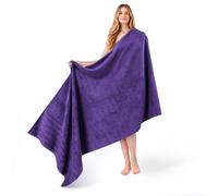 American Soft Linen Serviettes de Bain Turques surdimensionnées de 89 x 178 cm, 600 g/m², 100% Coton Turc, surdimensionnées pour Salle de Bain, Plage et Piscine (Violet)