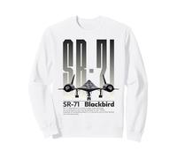 American SR71 Blackbird Aviation Militaire Aviation Art Sweatshirt