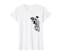 American Staffordshire Terrier - Amstaff T-Shirt, Femme, Blanc, L