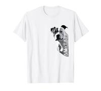 American Staffordshire Terrier - Amstaff T-Shirt, Homme, Blanc, 4XL