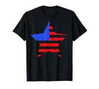 American Star Retro Vintage Distressed Patriotic pour Hommes et Femmes T-Shirt