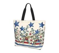 American Star Sac fourre-tout pour femme - Sac à main vintage avec drapeau des États-Unis - Résistant à l'eau - Grand sac à main avec poche intérieure pour le travail, les voyages, l'école
