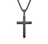 American Star Spangled Banner Titane Acier Croix Collier Hommes et Femmes Porter Tendance Personnes Suspendre