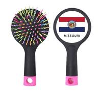 American State Flag Contour Missouri Salon Brosse à cheveux démêlante Base coussin
