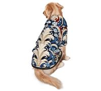 American Style Painting Dog Hoodie - Hoodie for Medium and Large Dogs - Manteau d'hiver pour animal domestique - Noir