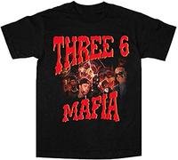 American Thrift Three Six Mafia T-Shirt Vintage Gift for Men Women Funny Tee Black Black S