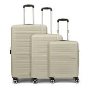 American Tourister Aerojoy 4 roulettes Set de valises 3 pièces avec soufflet d'extension beige