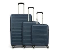 American Tourister Aerojoy 4 roulettes Set de valises 3 pièces avec soufflet d'extension bleu