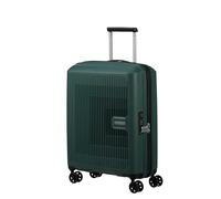 American Tourister Aerostep Valise 4 Roues, 55 cm | Vert, valise rigide extensible, 55H x 40W x 20D cm, 36/40 L, 2.3 kg, avec serrure TSA et sangles croisées