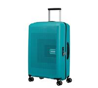 American Tourister Aerostep Valise 4 Roues, 67 cm | Turquoise, valise rigide extensible, 67H x 46W x 26D cm, 66.5/72.5 L, 3.1 kg, avec serrure TSA