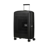 American Tourister Aerostep Valise Trolley soute, 67 cm | Noir, valise souple extensible, 67H x 46W x 26D cm, 66.5/72.5 L, 3.1 kg, avec serrure TSA et sangles croisées intérieures