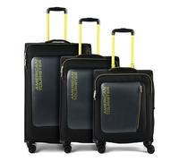 American Tourister Aktivus 4 roulettes Set de valises 3 pièces avec soufflet d'extension noir
