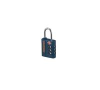 American Tourister Cadenas à combinaison TSA avec code à 3 chiffres | Antivol sécurisé pour valises et sacs, anse large, bleu marine/orange