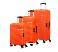 American Tourister Chariot Liftoff, Juicy Orange, Set L/M/S, Valise rigide à roulettes doubles à 360°