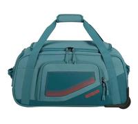 American Tourister City Racer - Sac de Voyage à roulettes 55 cm, 50 L - Bagage Cabine avec Grand Espace de Rangement et Compartiment Chaussures - Déperlant, Smart Sleeve, Robuste - Bleu (Petrol)