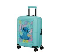 American Tourister Dashpop Disney - Bagage Cabine 55x40x20/23 cm, Valise Cabine Rigide Extensible pour Ryanair & la Plupart des Compagnies, 41/47L, Stitch Flower
