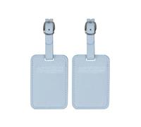 American Tourister Étiquettes à bagages - Pour valises et sacs, avec sangle ajustable, carte d'adresse incluse, Lot de 2, Bleu Neptune (Neptune Blue)