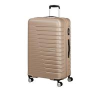 American Tourister Flashline - Étui Rigide Grand 78 cm, Extensible, étui de Voyage à 4 roulettes, Serrure TSA, 100/109 L, Or Ivoire
