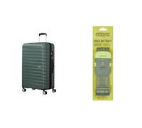 American tourister Flashline spinner L valise 78 cm vert avec sangle à bagages, olive/lime