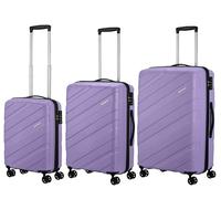 American Tourister Jetdriver 3.0 (ICY Lilac, Set S/M/L), Icy Lilac, Set S/M/L, Valise rigide à roulettes doubles à 360°