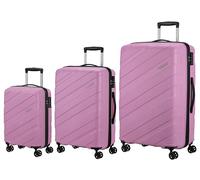 American Tourister Jetdriver 3.0 (rose fondant, set S/M/L), rose fondant, Set S/M/L, Valise rigide à roulettes doubles à 360°