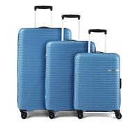 American Tourister Liftoff 4 roulettes Set de valises 3 pièces avec soufflet d'extension bleu