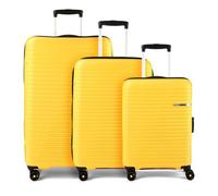 American Tourister Liftoff 4 roulettes Set de valises 3 pièces avec soufflet d'extension jaune