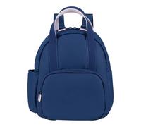 American Tourister Puffypop - Mini Sac à Dos Femme (35 cm, 8.5 L) - Compartiment pour AirPods & Tablette - 2 Porte-bouteilles - Bleu (Navy)