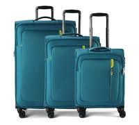 American Tourister Nitestream 4 roulettes Set de valises 3 pièces avec soufflet d'extension bleu