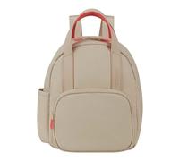 American Tourister Puffypop - Mini Sac à Dos Femme (35 cm, 8.5 L) - Compartiment pour AirPods & Tablette - 2 Porte-bouteilles - Beige