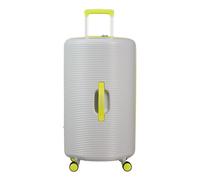 American Tourister Valise gris clair jaune fluo pour femme et homme - Rollio Spinner 75 / 28 Exp TSA Trolley L 273909