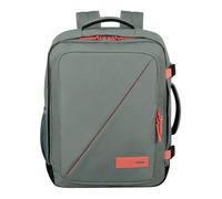 American Tourister Take2Cabin - Sac de cabine Wizz Air/Vueling 30 x 20 x 40 cm, 26,5 L, 0,60 kg, bagage à main, sac à dos d'avion MS, gris/rose (sauge/corail)