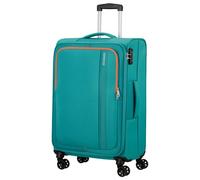 American Tourister Sea Seeker - Spinner M Mixte Valises et chariots, Green (Aqua Green), Spinner M (68 cm - 61 L)