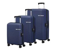 American Tourister Set de Valises bleu foncé pour femme et homme - Liftoff 3 PC Set D Midnight Blue 323359