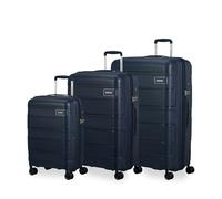 American Tourister SkyMax - Ensemble de valises à 3 pièces, Bleu (Bleu de Minuit)