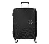 American Tourister Soundbox Valise 4 Roues, 67 cm | Noir, valise rigide extensible, 67H x 46.5W x 29D cm, 71.5/81 L, 3.7 kg, avec serrure TSA