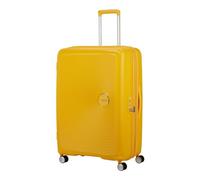 American Tourister Soundbox 4 roulettes Trolley 80 cm avec soufflet d'extension jaune