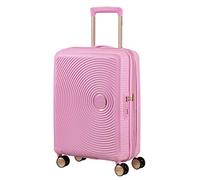 American Tourister Soundbox - Spinner Small Expandable Bagage cabine, 55 cm, 41 liters, Rose (Pearl Pink/Gold)