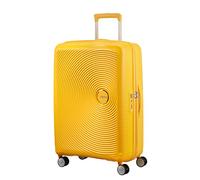 American Tourister Soundbox Valise 4 roues, 67 cm | Jaune, valise rigide extensible, 67H x 46.5W x 29D cm, 71.5/81 L, 3.7 kg, avec serrure TSA