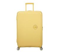 American Tourister Soundbox - Valise Rigide Grande, 77 cm - Trolley 4 Roues, Serrure TSA, Extensible & Léger, 97/110L, Jaune (Pastel Yellow)