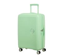 American Tourister Soundbox - Valise Rigide Moyenne, 67 cm - Trolley 4 Roues, Serrure TSA, Extensible & Léger, 71.5/81L, Vert (Pastel Green)