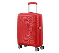 American Tourister Soundbox Valise trolley cabine, 55 cm | Rouge Corail, valise rigide extensible, 55H x 40W x 20D cm, 35.5/41 L, 2.60 kg, avec serrure TSA