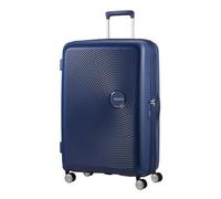 American Tourister Soundbox Valise Trolley soute, 77 cm | Bleu Marine Nuit, valise rigide extensible, 77H x 51.5W x 29.5D cm, 97/110 L, 4.2 kg, avec serrure TSA