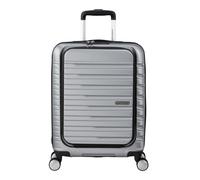 American Tourister – Bagage à main Flashline Spinner S, chargement frontal, 55 cm, 34 L, argenté